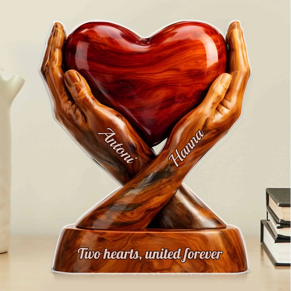 Heart Hand Acrylic