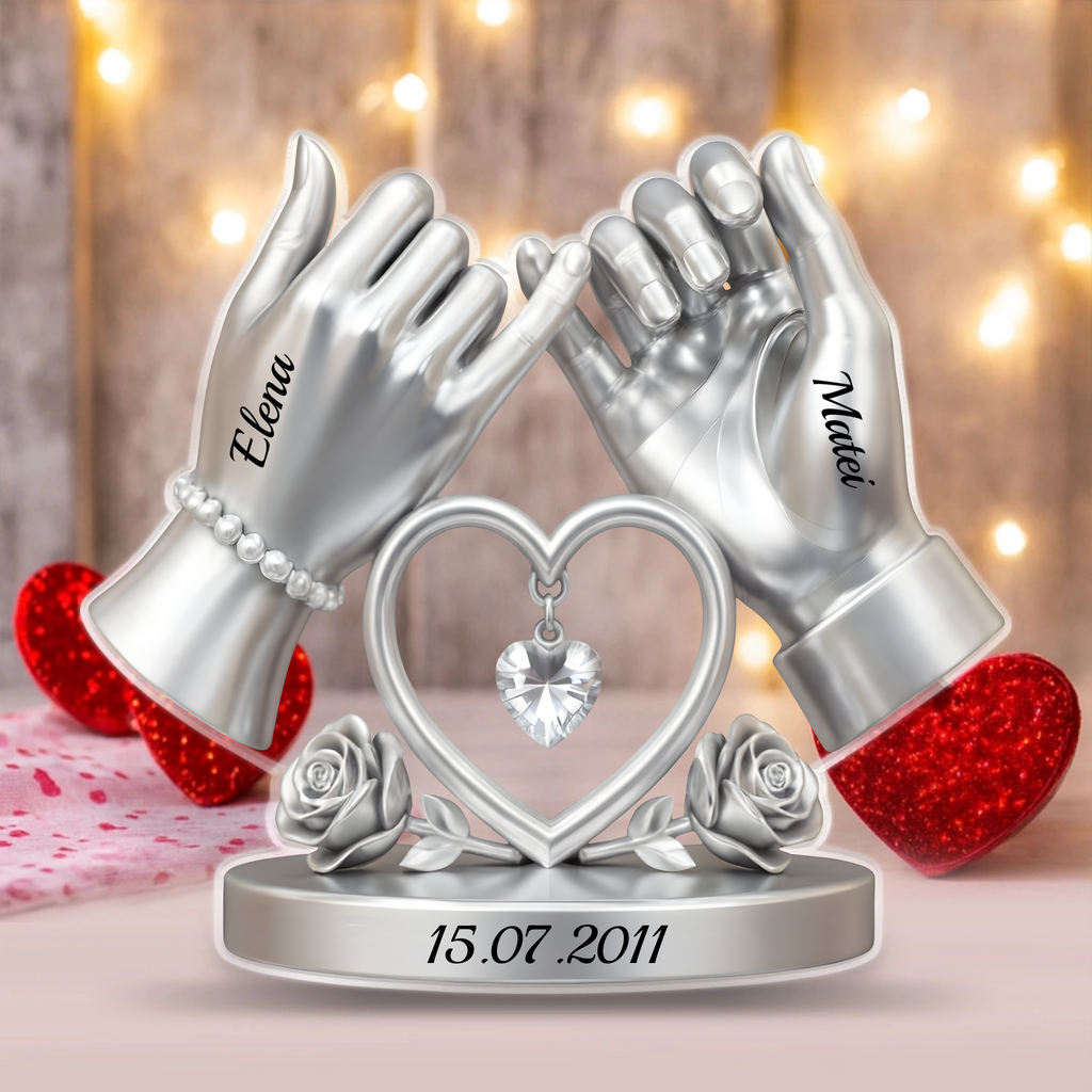 Couple Promise Hand Acrylic